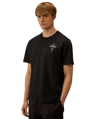 C.P. Company 30/1 Jersey Short Sleeve British Sailor T-Shirt Total Eclipse Blue 20CMTS174A110579W