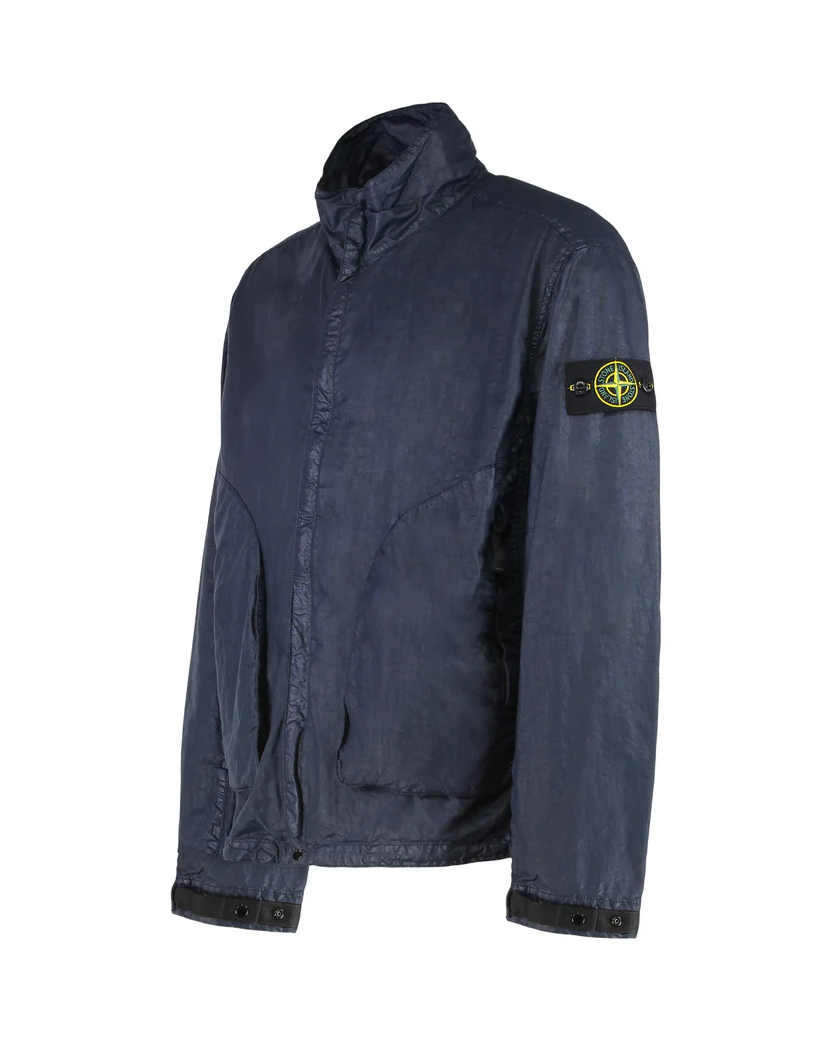 Stone Island 4100067 Organic Look Nylon PANAMA-TC Jacket Navy Blue