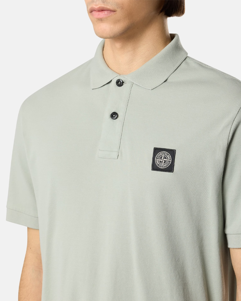Stone Island 2200008 ORGANIC COTTON PIQUE Polo T-Shirt Sage Green