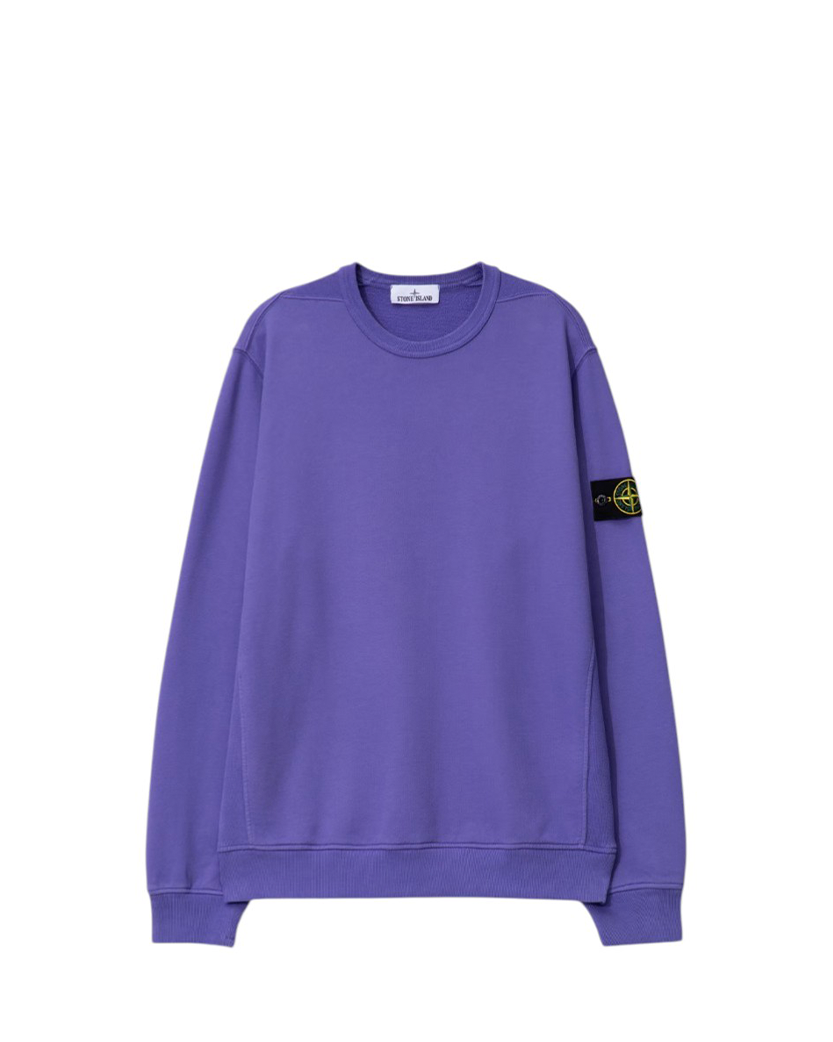 Stone Island 6100028 BRUSHED ORGANIC COTTON FLEECE Sweatshirt Lavender