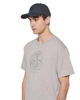 Stone Island 99661 Logo Embroidery Cap Navy