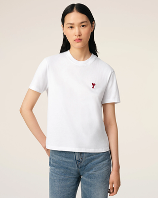 Ami Paris Cotton Ami de Coeur T-Shirt White