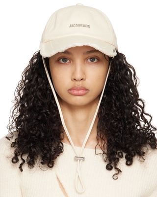 Jacquemus 'La Casquette Artichaut' Cap White