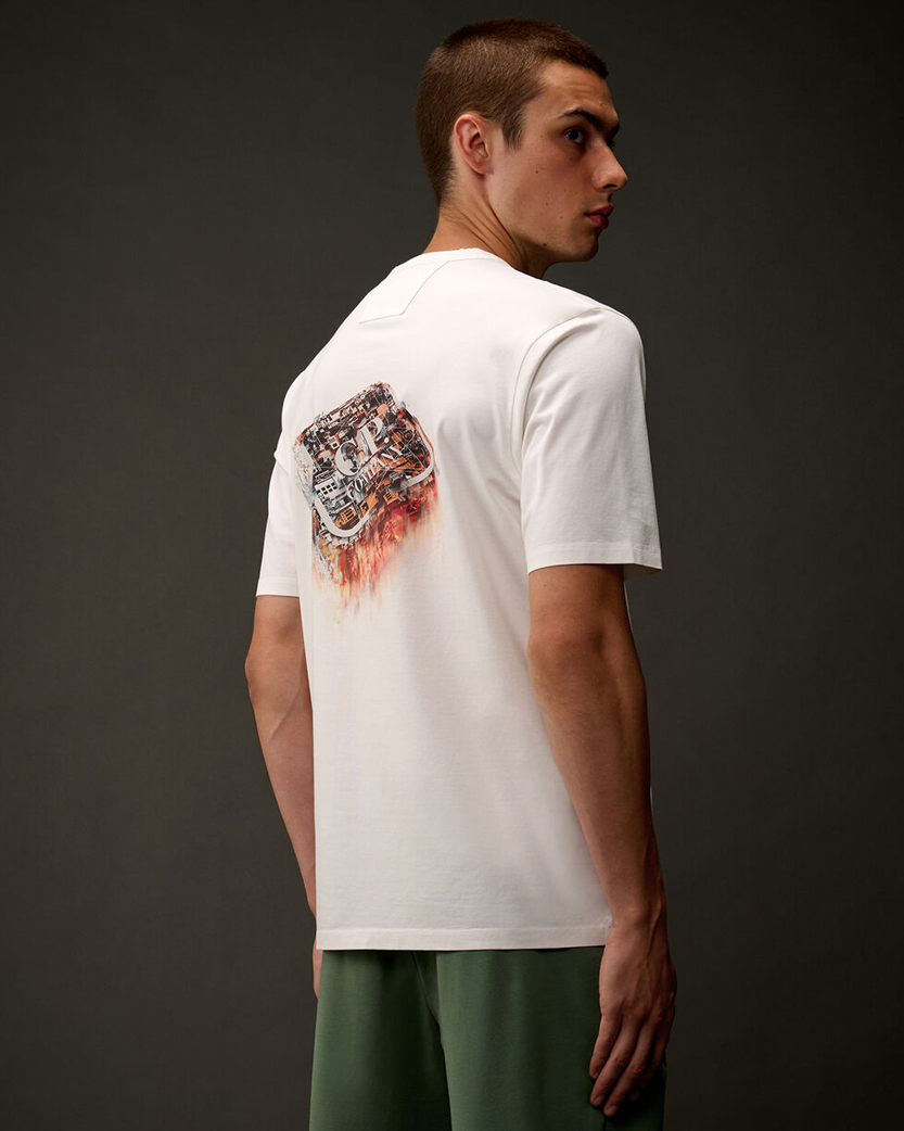 C.P. Company Metropolis Series Mercerized Jersey T-Shirt White 19CLTS054A006370W