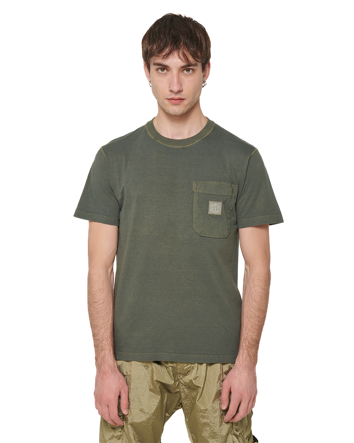 Stone Island 21957 Logo T-shirt Musk Green
