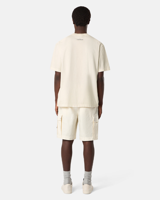 Stone Island 2100036 Combed Organic Cotton Jersey T-shirt 'Scan Camo' Print Ivory