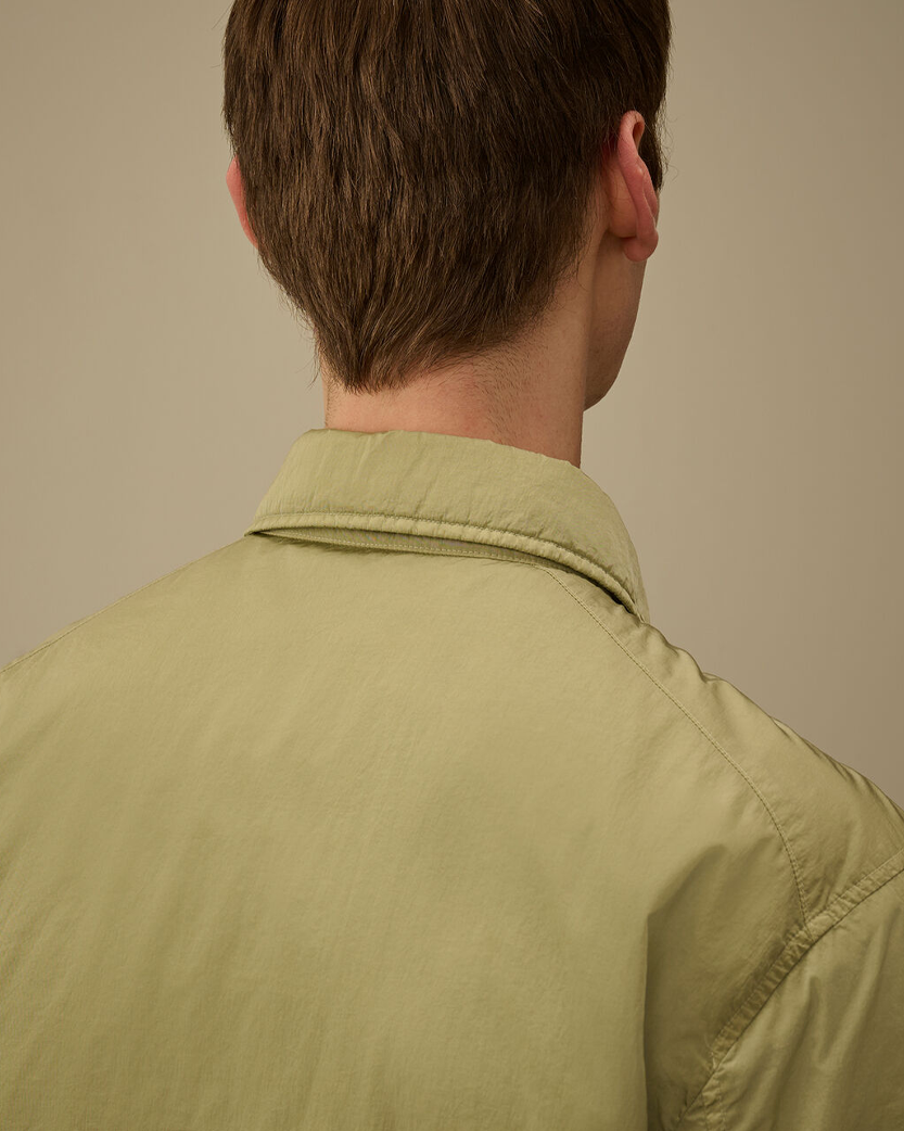 C.P. Company Chrome-R Padded Lens Overshirt Moss Grey Green 20CMOS056A005904G