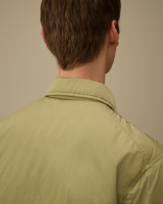C.P. Company Chrome-R Padded Lens Overshirt Moss Grey Green 20CMOS056A005904G
