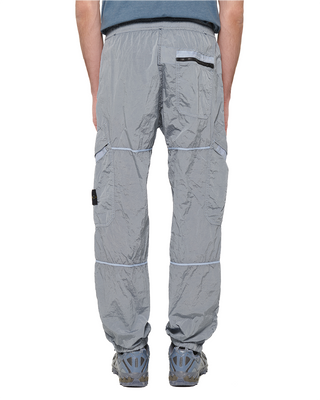 Stone Island 31719 Nylon Metal Loose Fit Cargo Pants Light Blue