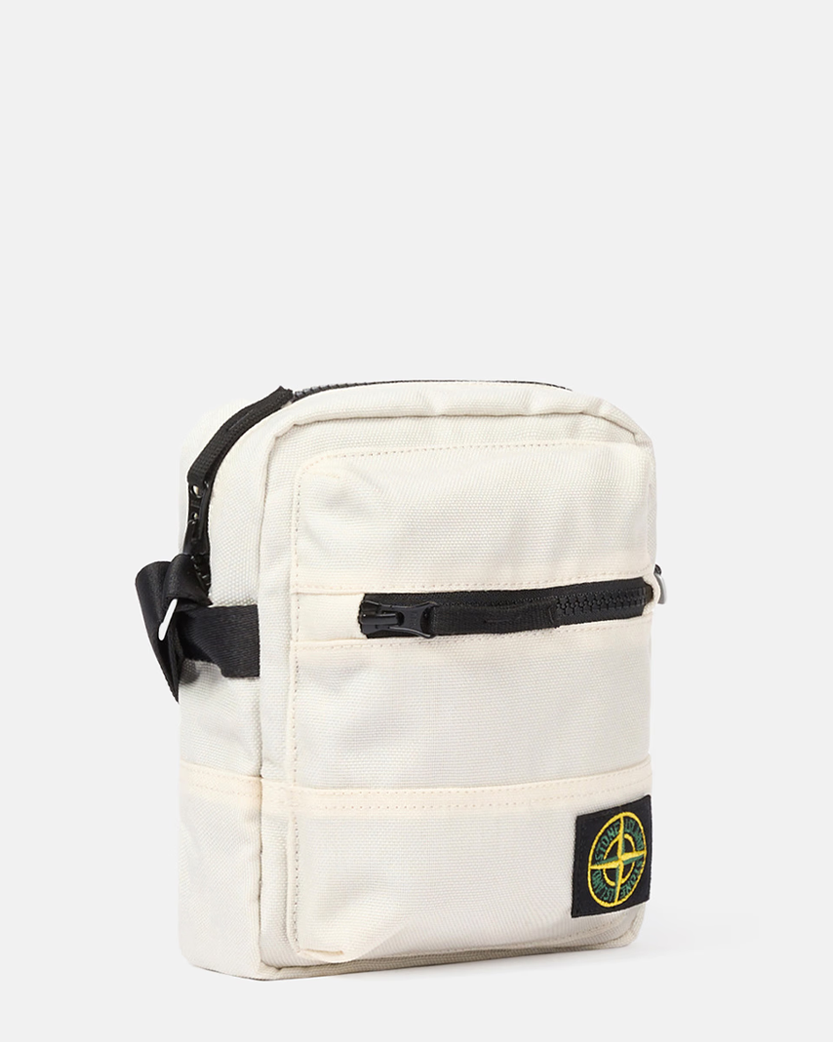 Stone Island 9200011 RESIN TREATED CORDURA Pouch Bag Ivory