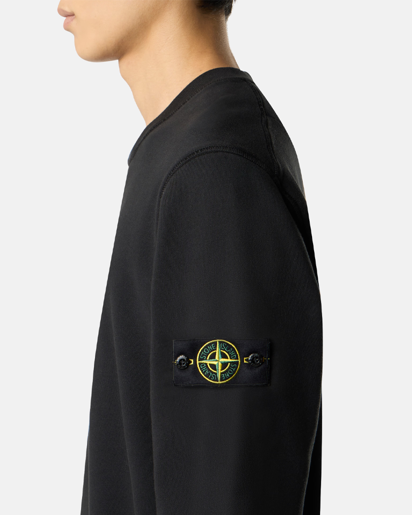 Stone Island 6100060 ORGANIC COTTON FLEECE Sweatshirt Black