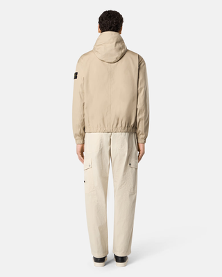 Stone Island 4100079 SUPIMA Cotton Canvas Hooded Jacket Beige