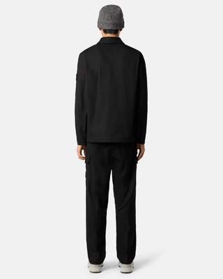 Stone Island 1200010 PANAMA COTTON Overshirt Black