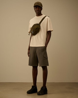 C.P. Company 30/1 Jersey Short Sleeve Logo T-Shirt Frozen Dew White 20CMTS087A005100W