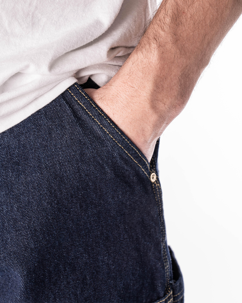 Carhartt WIP Nash DK Pant Rinsed Blue