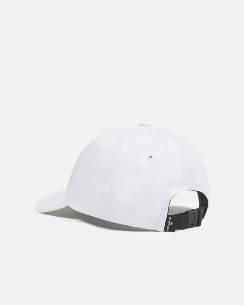 Stone Island 9100996 Cotton Reps Cap White