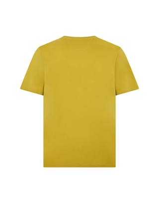 C.P. Company Jersey 30/1 Short Sleeve Logo Label T-Shirt Antique Moss Yellow 20CMTS723A005100W