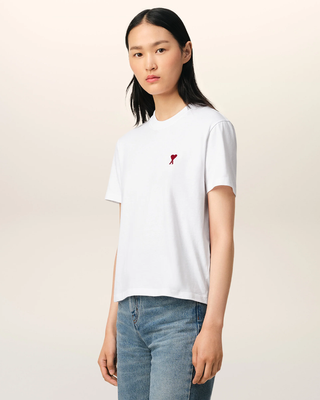 Ami Paris Cotton Ami de Coeur T-Shirt White