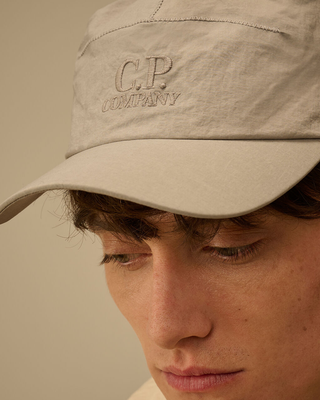C.P. Company Plain Paper Touch Cap Dove Grey 20CMAC049A110188G