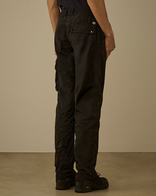 C.P. Company Chrome-R Ergonomic Cargo Lens Pants Black 20CMPA032A005904G
