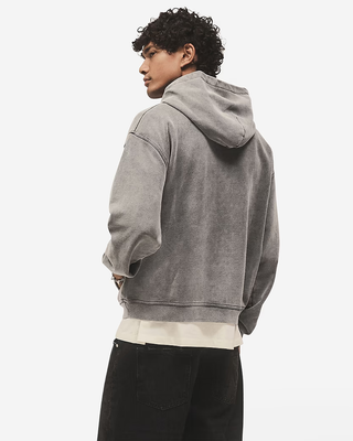 Represent Script Logo Zip Hoodie Vintage Grey MLM100025-47