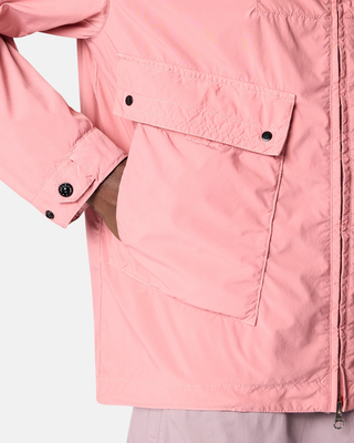Stone Island 4100052 LIGHT COMPACT TOUCH POLY-TC Hooded Jacket Oleander