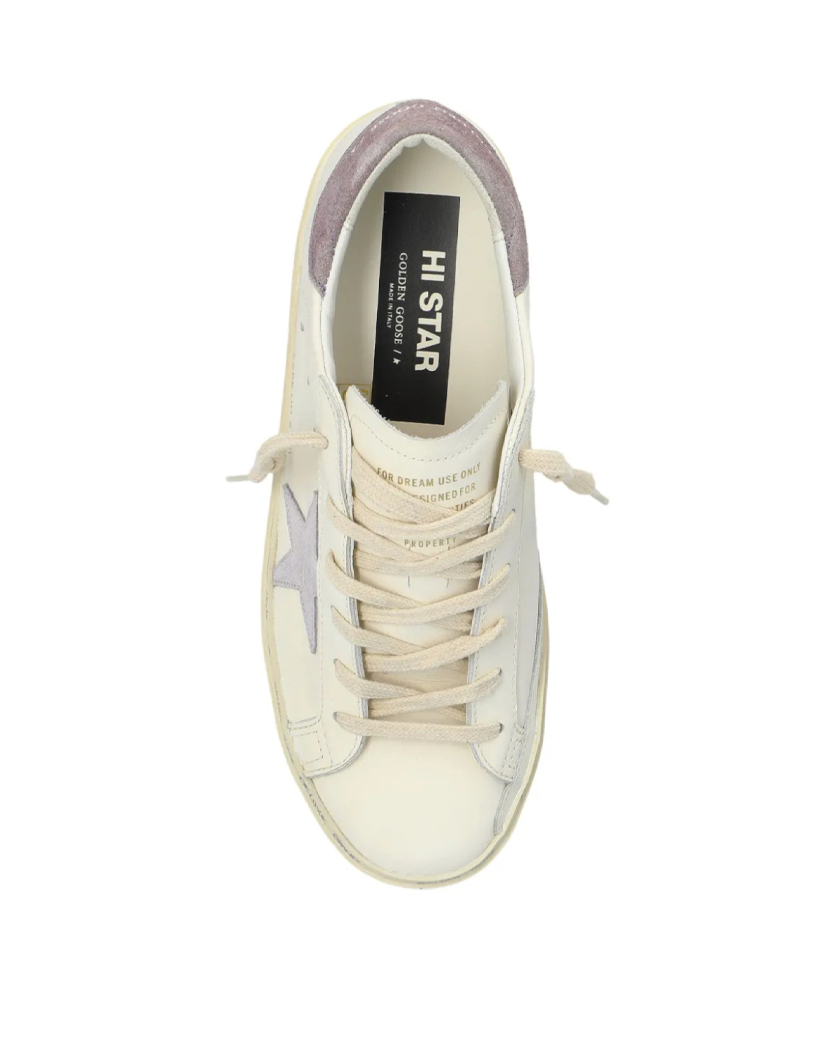 Golden Goose Hi Star Sneakers White Lilac