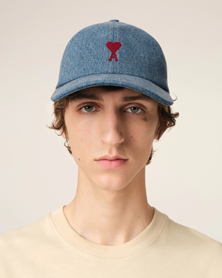 AMI Paris ADC Denim Cap Blue