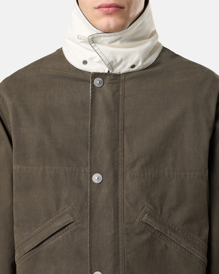 Stone Island 4100080 TELA RESINATA Jacket Military Green