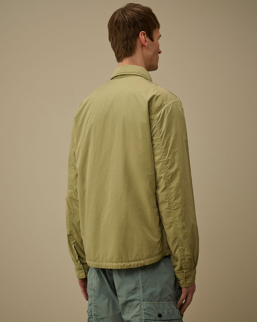 C.P. Company Chrome-R Padded Lens Overshirt Moss Grey Green 20CMOS056A005904G