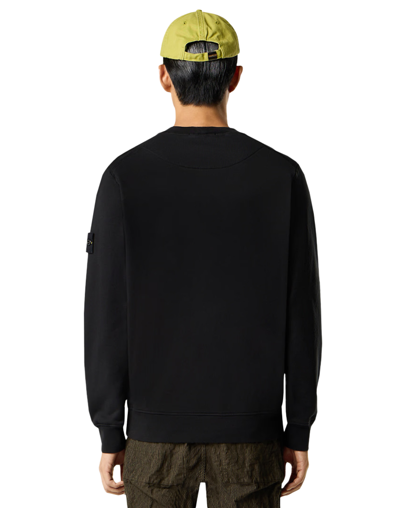 Stone Island 6100060 ORGANIC COTTON FLEECE Sweatshirt Black