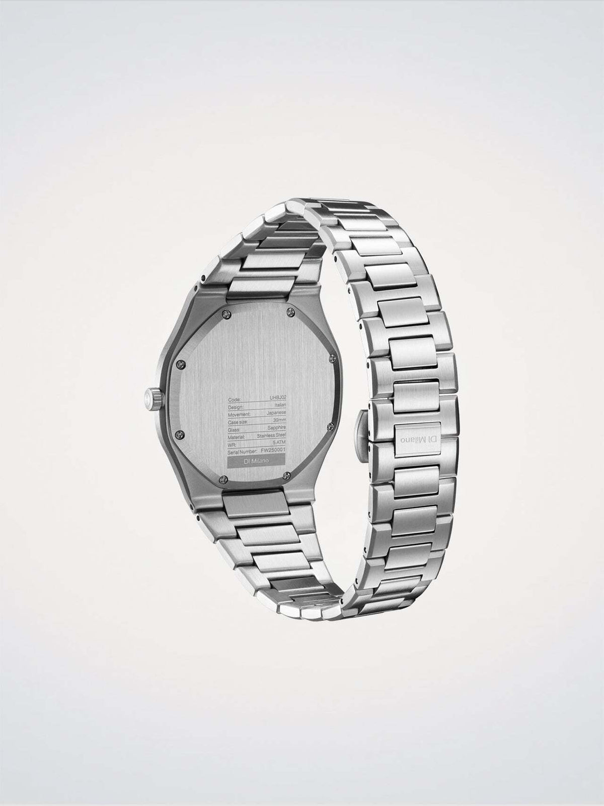 D1 Milano Groovy Silver 39 mm Silver UHBJ02