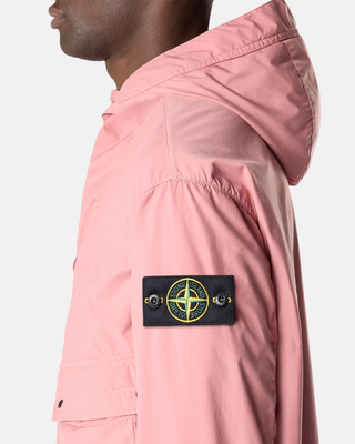 Stone Island 4100052 LIGHT COMPACT TOUCH POLY-TC Hooded Jacket Oleander