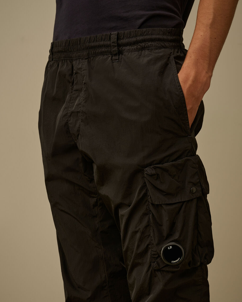 C.P. Company Chrome-R Ergonomic Cargo Lens Pants Black 20CMPA032A005904G