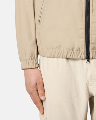 Stone Island 4100079 SUPIMA Cotton Canvas Hooded Jacket Beige