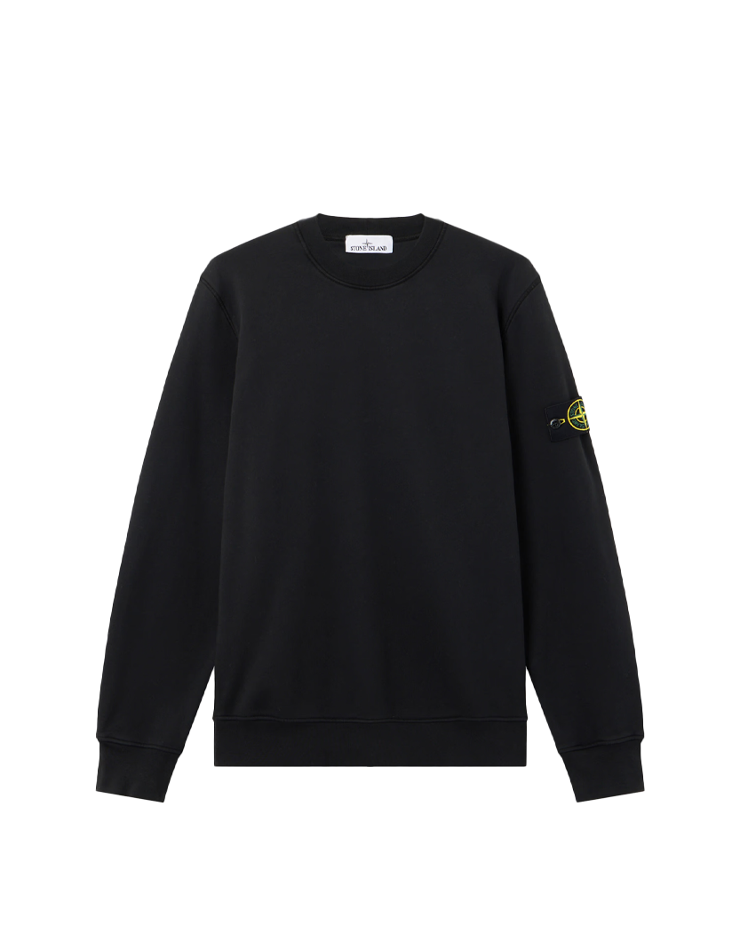 Stone Island 6100060 ORGANIC COTTON FLEECE Sweatshirt Black