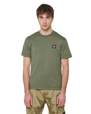 Stone Island 24113 Logo T-shirt Green