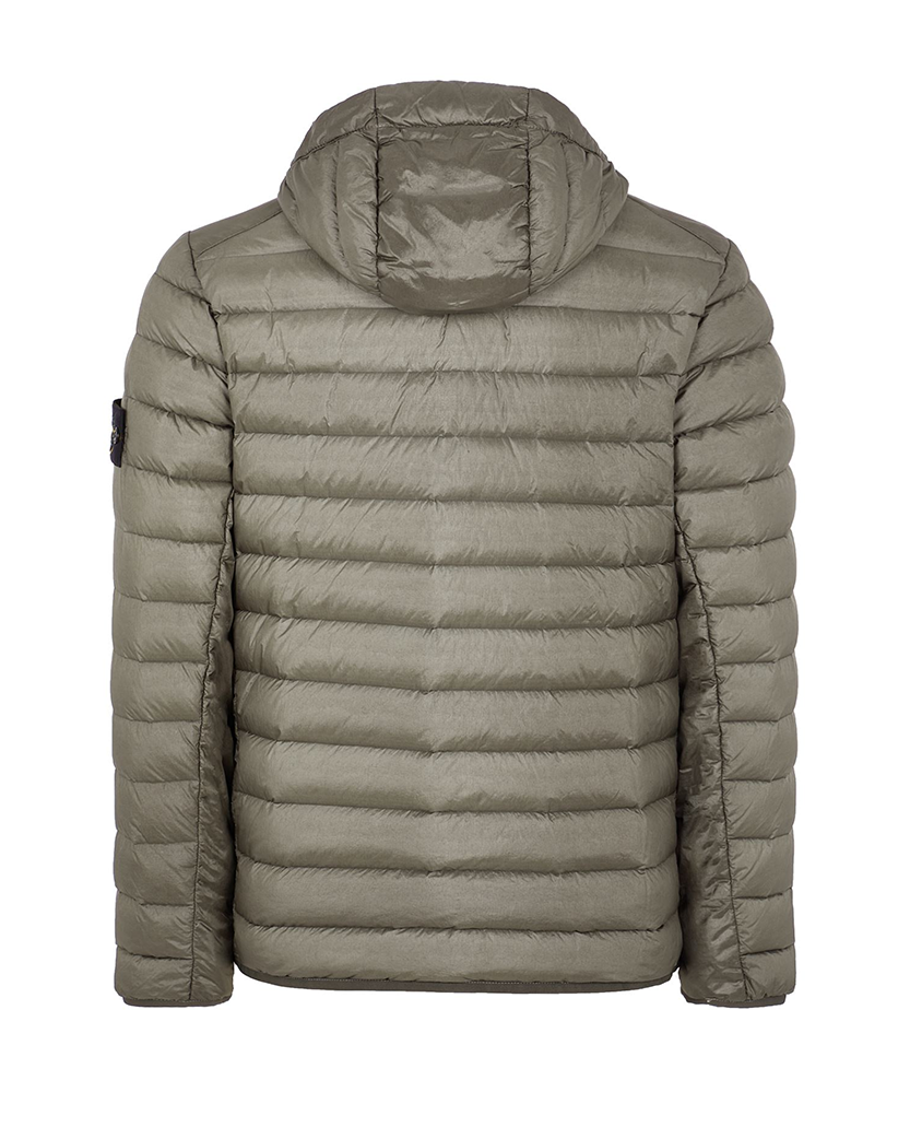 Stone Island 40124 Loom Woven Chambers R-Nylon Down Musk Geen