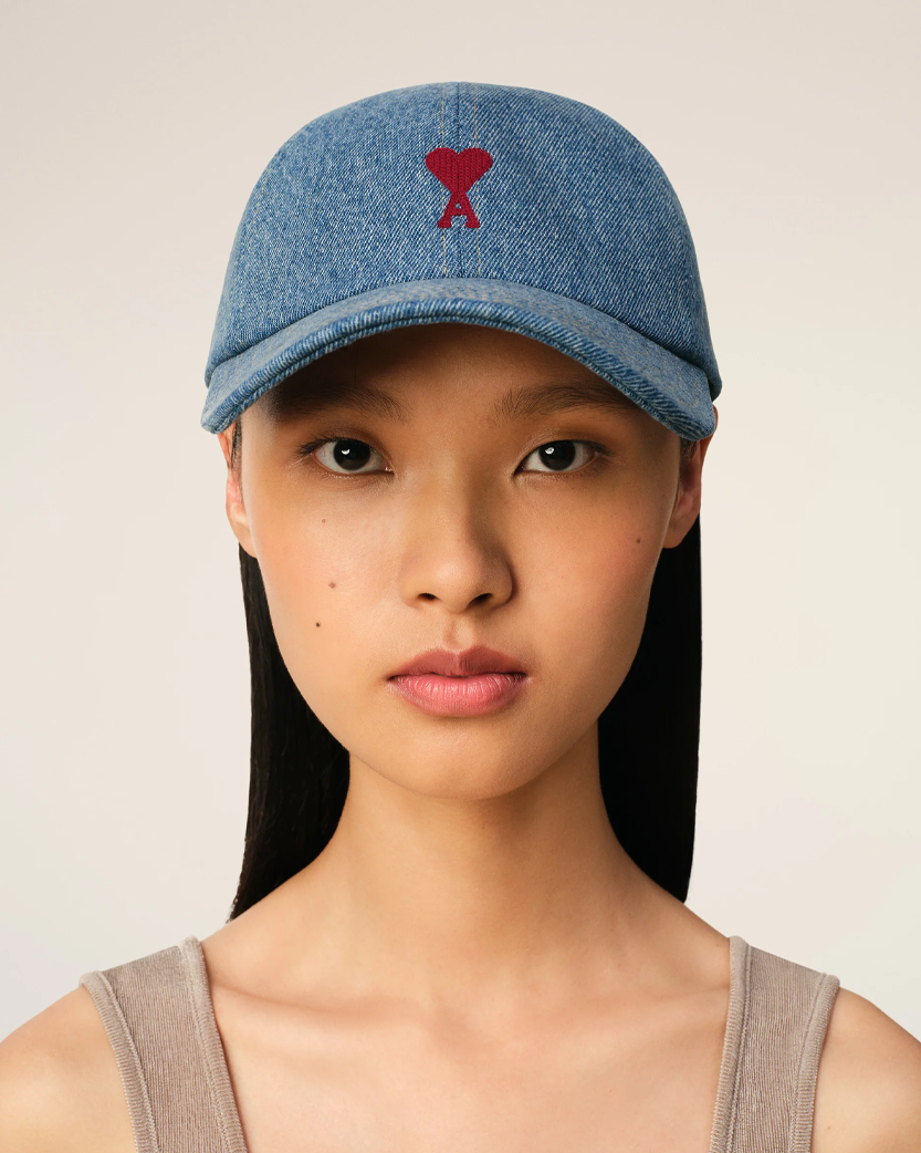 AMI Paris ADC Denim Cap Blue