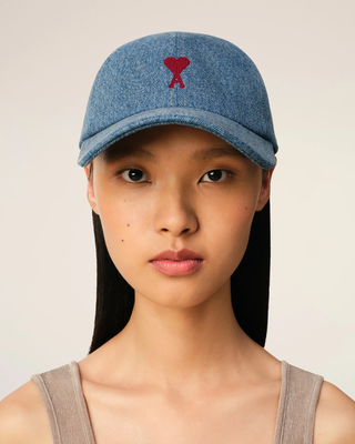 AMI Paris ADC Denim Cap Blue