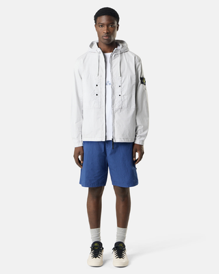 Stone Island 4100091 SUPIMA Cotton Twill Stretch-TC Jacket Sky Blue