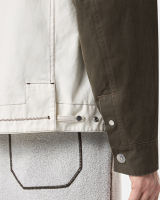 Stone Island 4100080 TELA RESINATA Jacket Military Green