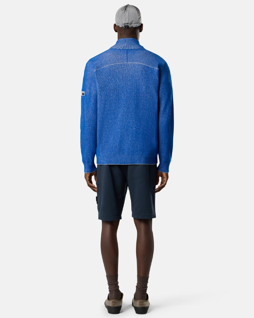 Stone Island 6200011 ORGANIC COTTON FLEECE Shorts Navy Blue