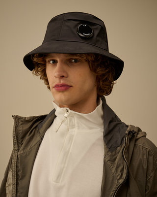 C.P. Company Chrome-R Lens Bucket Hat Black 20CMAC046A110545A