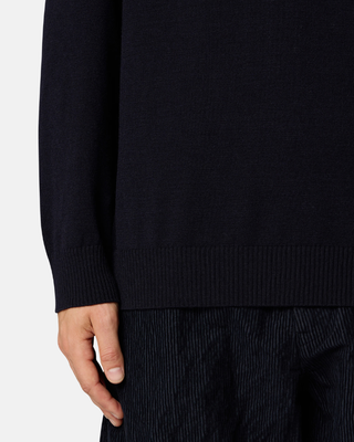 Stone Island 5100002 STRETCH RWS WOOL Sweater Navy Blue