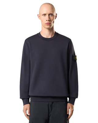 Stone Island 6100060 ORGANIC COTTON FLEECE Sweatshirt Ink Blue