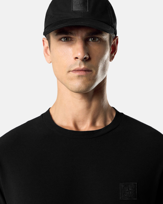 Stone Island 2100034 Organic Cotton Jersey Compass Patch T-Shirt Black