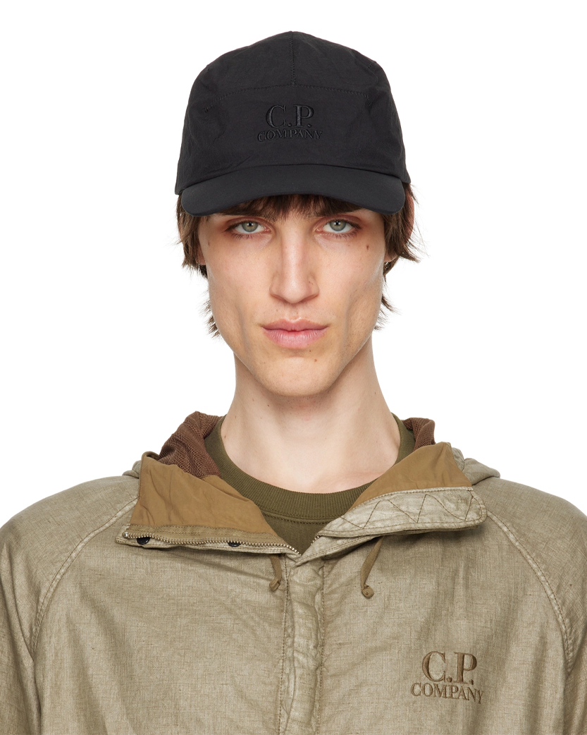 C.P. Company Plain Paper Touch Cap Black 20CMAC049A110188G