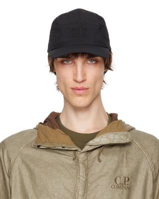 C.P. Company Plain Paper Touch Cap Black 20CMAC049A110188G