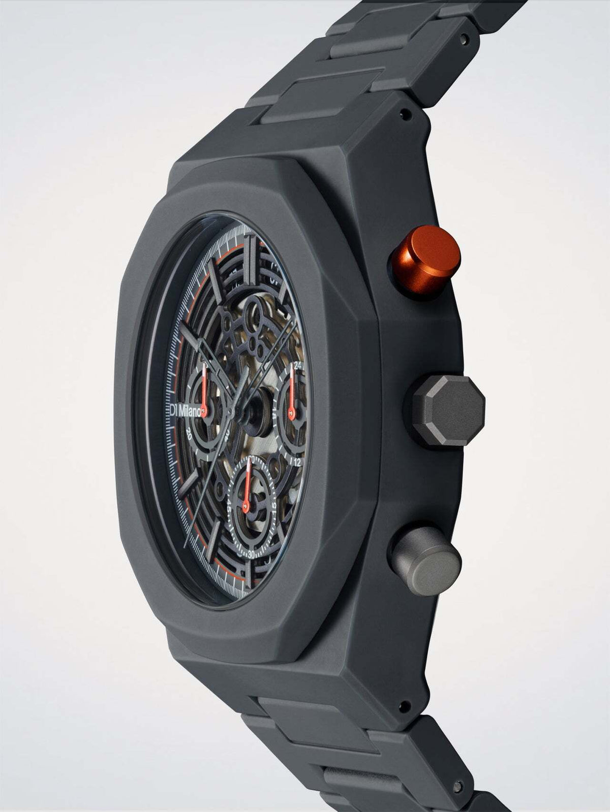 D1 Milano Polychrono Bracelet 40.5 mm Model K Dark Grey PHBJ10